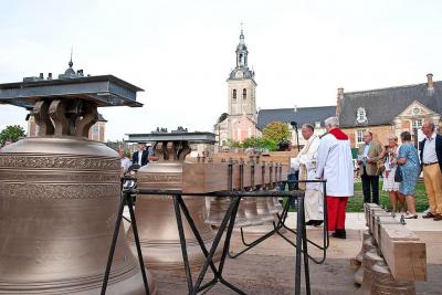 De vredesbeiaard van Abdij van Park in Heverlee bestaat uit veertig klokken. © Pol Leemans