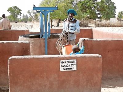 Dankzij de waterputten van Kanaga genieten al 25.000 mensen van schoon water. © Kanaga