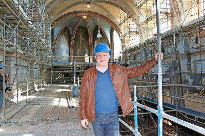 Koen Anciaux: „De werken in de Begijnhofkerk zijn in 2021 afgerond.” © Stad Mechelen