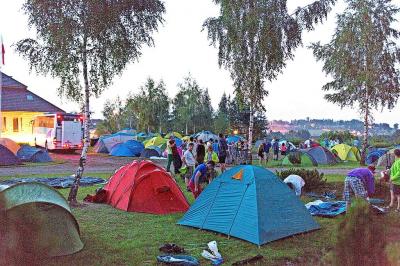 De jongeren van Shekinah 2.0 willen in 2023 hun tenten opslaan tijdens de Wereldjongerendagen. © Koen Van den Bossche