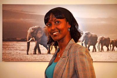 Ayan Mohamud Yusuf van vzw Marodi, het Somalische woord voor ‘olifant’. © Tony Dupont