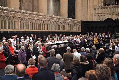 De evensong vormt een belangrijk onderdeel van de anglicaanse liturgie. © Gareth Fuller