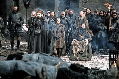 Het geslacht Stark is een van de regerende families uit de cultserie Game of Thrones. © HBO