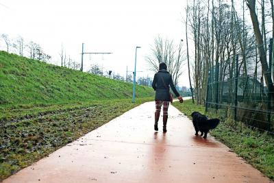 Tijdens wandelingen met haar hond verzamelde Pia Burrick alles wat ze vond. © Johan Beuckels