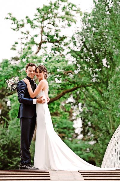 Nick Verschoore en Annelies De Ruyck: „Een kerkelijk huwelijk was voor ons de kers op de taart.” © Severine Dumoulin