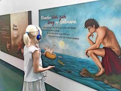 De kindertentoonstelling belicht het leven van Sint-Maarten. © Gasthuys Stedelijk Museum Aalst