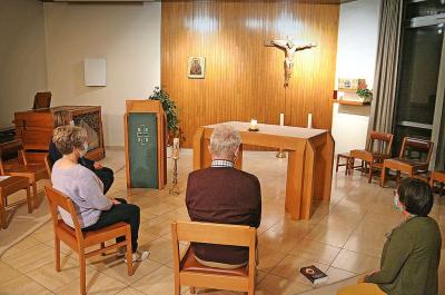 De christelijke meditatiegroep in Hasselt komt tweewekelijks samen in de kapel van het Pastoraal Centrum. © Tony Dupont