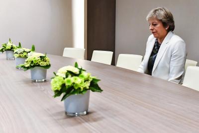 De toenemende vereenzaming onder haar landgenoten baart de Britse premier Theresa May grote zorgen. © Belga Image