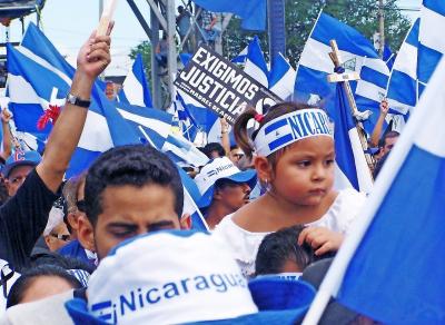 Toen Nicaragua Moederdag vierde, opende de politie het vuur op een vreedzame demonstratie. © Wanblee/Broederlijk Delen