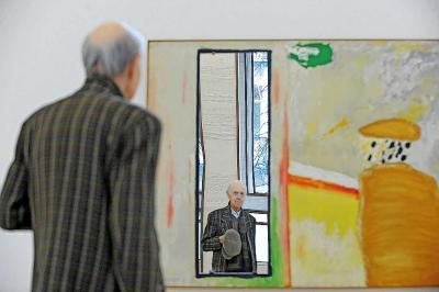 Roger Raveel zocht geregeld de grenzen van het zelfportret op. Het vormt een rode draad in de tentoonstelling. © Belga Image