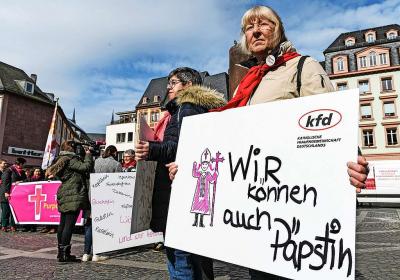 Vorig jaar voerden katholieke vrouwen in Duitsland actie voor meer rechten in de Kerk. © KNA-Bild