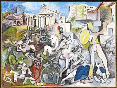 Voor De Sabijnse maagdenroof haalde Picasso de mosterd bij Nicolas Poussin. © Succession Picasso 2021
