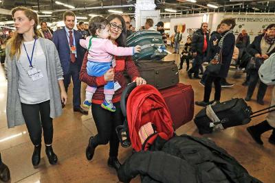 Eind 2017 kwamen voor het eerste Syrische vluchtelingen naar ons land via een humanitaire corridor. © Belga Image
